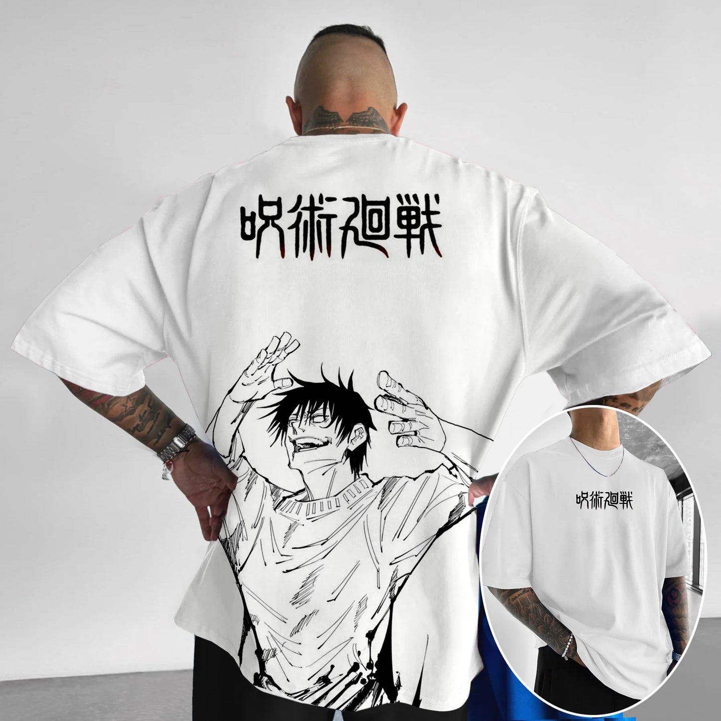 Jujutsu Kaisen Anime Print T-Shirts Mens Villain Ryomen Sukuna HIP HOP Street Cotton T Shirt for Men Women Summer Tops Clothing